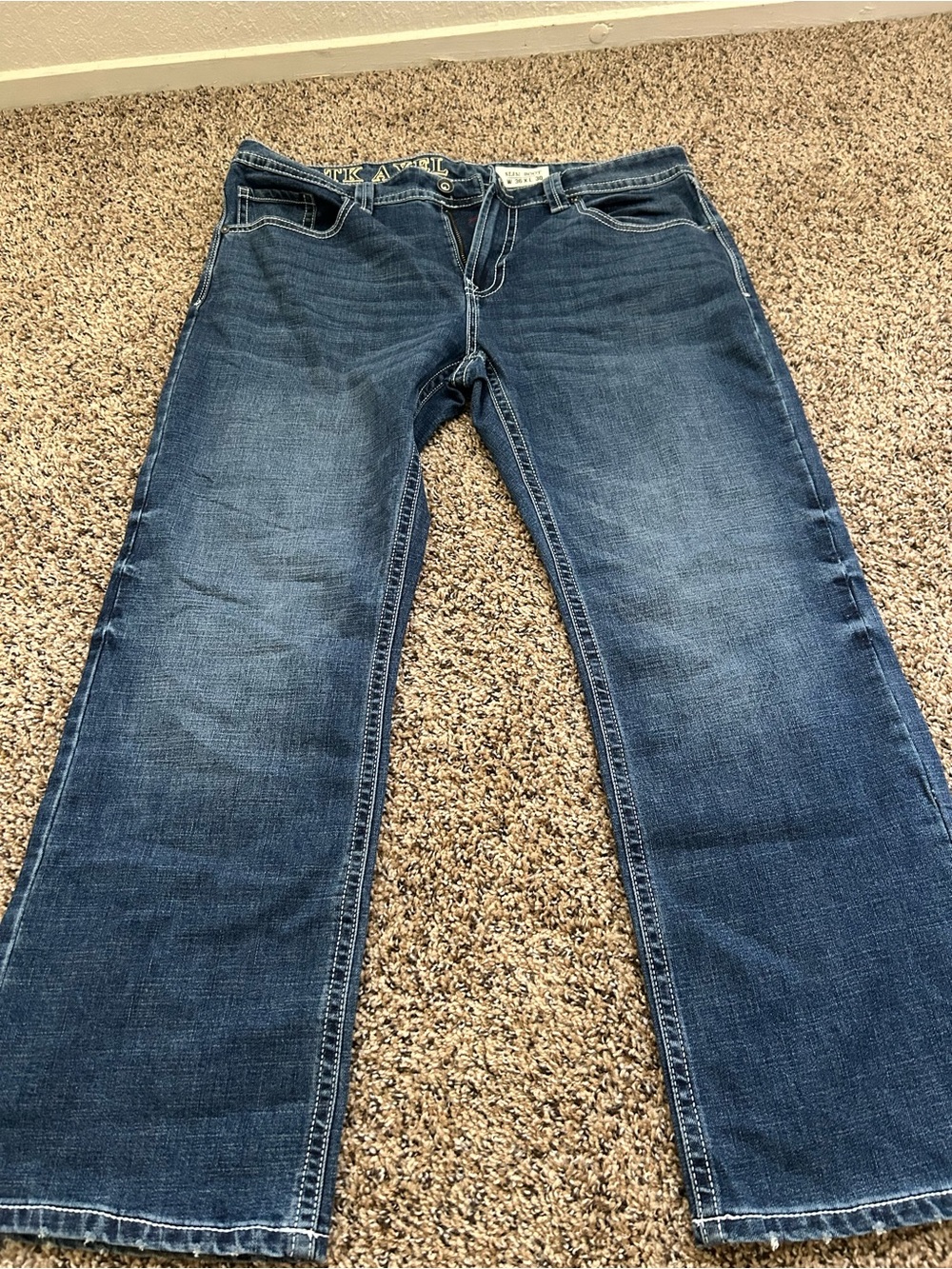 Men's Slim Dark Blue Jeans - Classic Denim